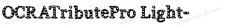 OCRATributePro Light字体转换